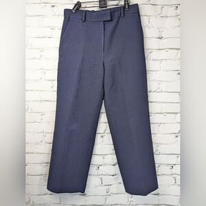 COS women's wool trousers navy blue straight leg US 8